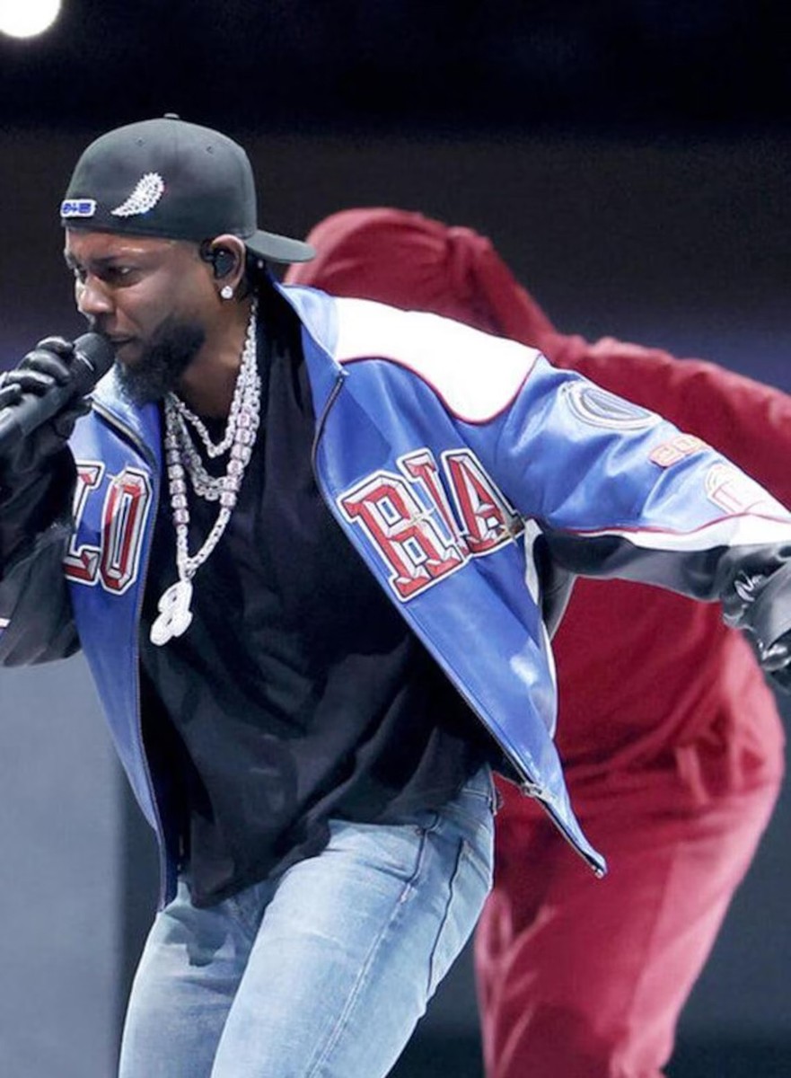Kendrick Lamar Super Bowl Jacket Handmade PGLang Leather Bomber