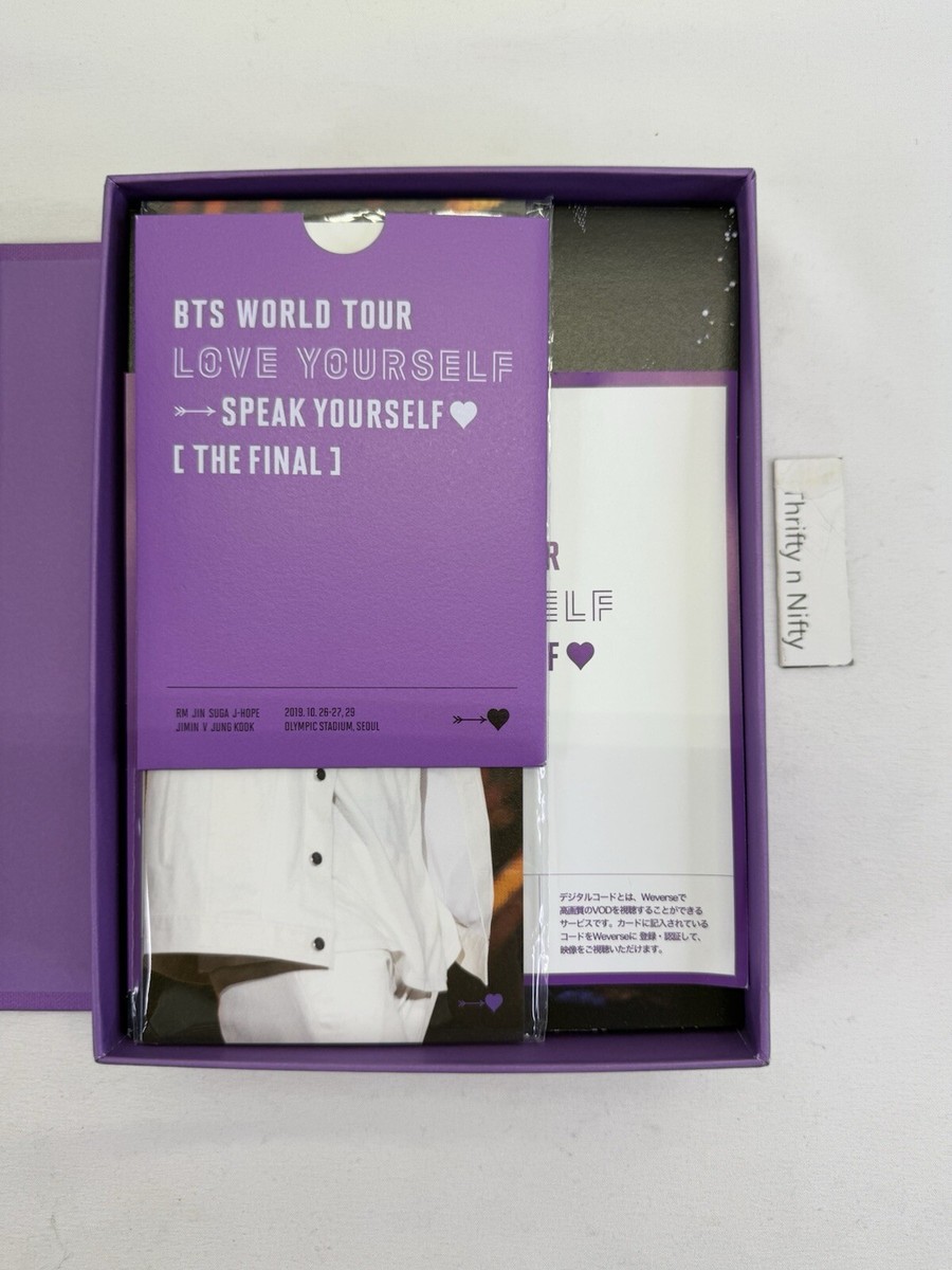 New BTS WORLD TOUR 'LOVE YOURSELF: SPEAK YOURSELF' [THE FINAL] DVD