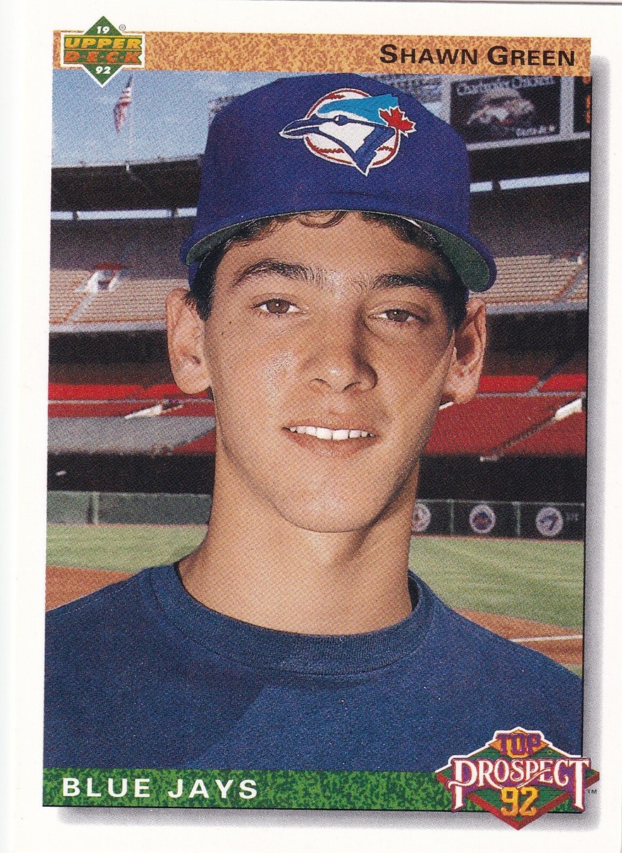 1992 Upper Deck #55 Shawn Green Toronto Blue Jays + (Yes 3 Free