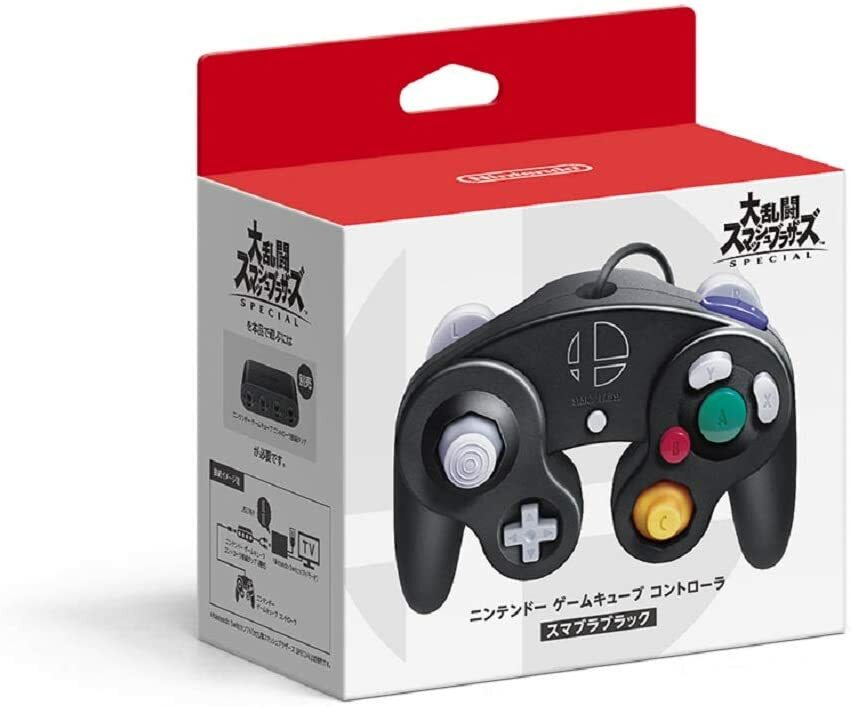 GameCube GC Super Smash Bros. Controller Black for Nintendo Switch