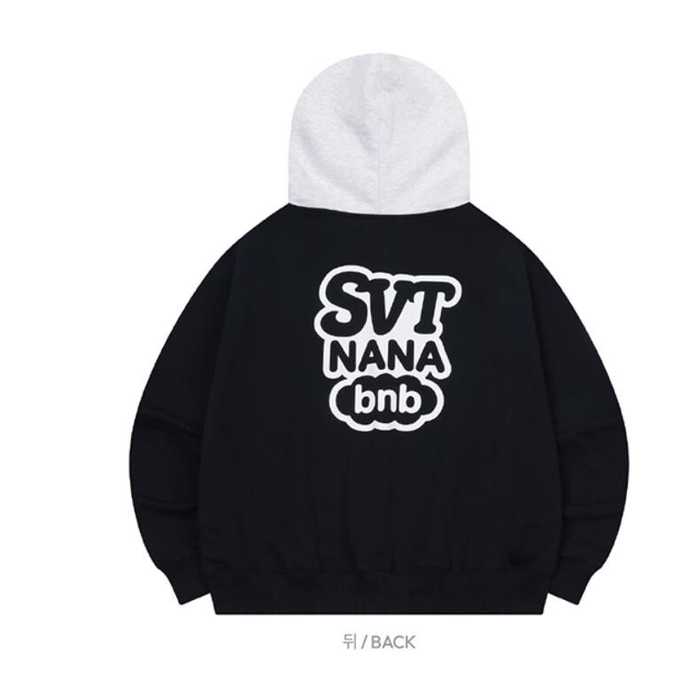 NANA bnb WITH SEVENTEEN Official GOODS MD Zip-Up Hoodie L SIZE NEW