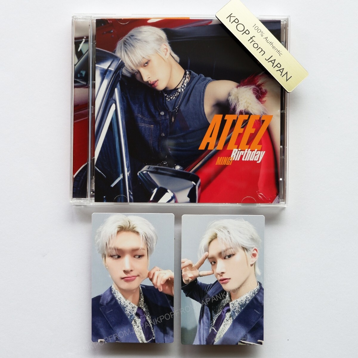 MINGI ATEEZ Birthday JAPAN SOLO SET OPENED CD+2PHOTOCARD | eBay