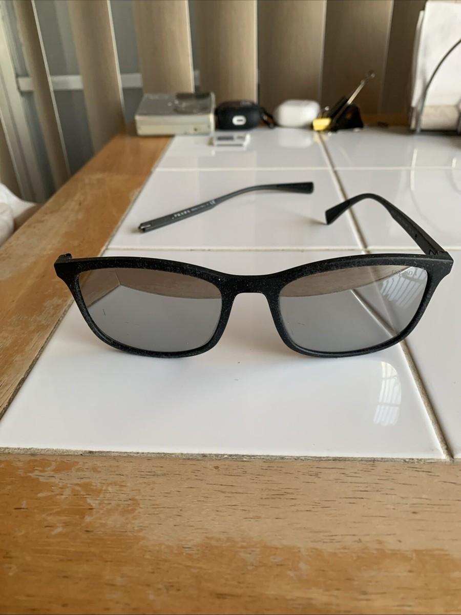 PRADA SPS 01T DG02BO Rubber Black Sunglasses 56-19 140 For Parts