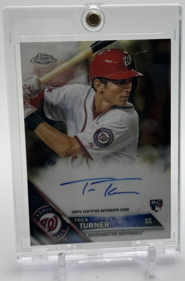 Trea Turner 2016 Topps Chrome #RA-TTU Rookie Auto Price Guide