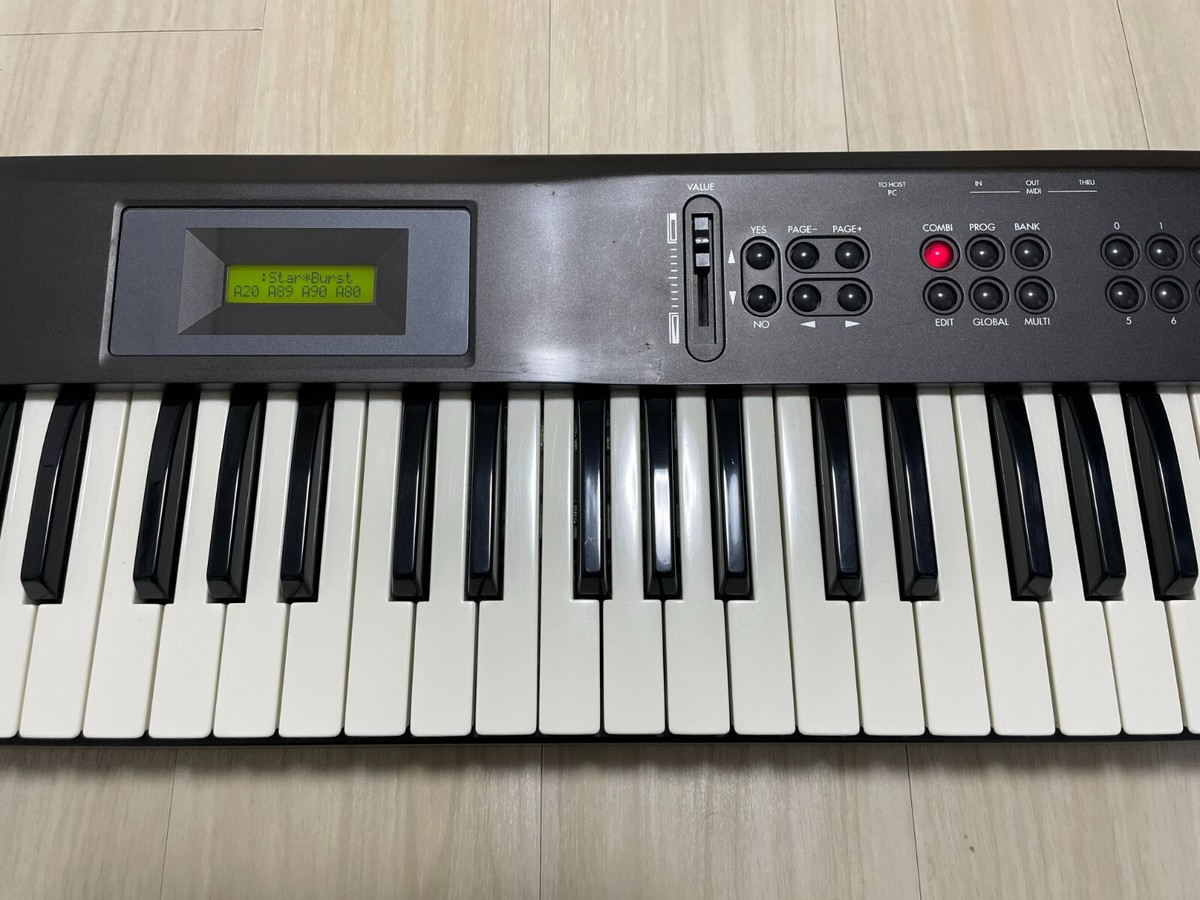 Korg X5 61-Key Keyboard Synthesizer with Adapter Used from Japan