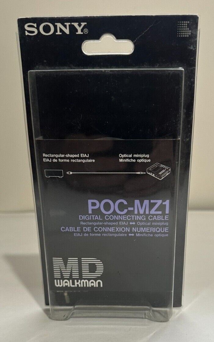 Sony POC-MZ1 Optical Digital Cable For Minidisc Walkman Model MD