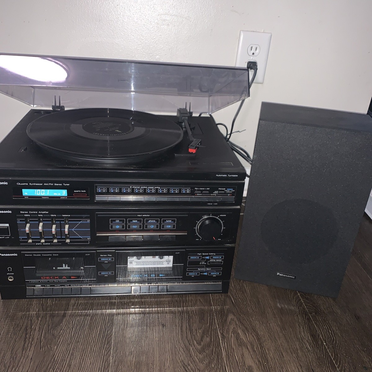 Panasonic Music Stereo System SG-D16 Dual Cassette AM FM