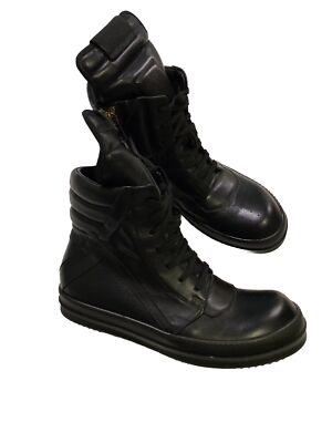 RICK OWENS TRIPLE BLACK GEOBASKET SHOES 2013 | eBay