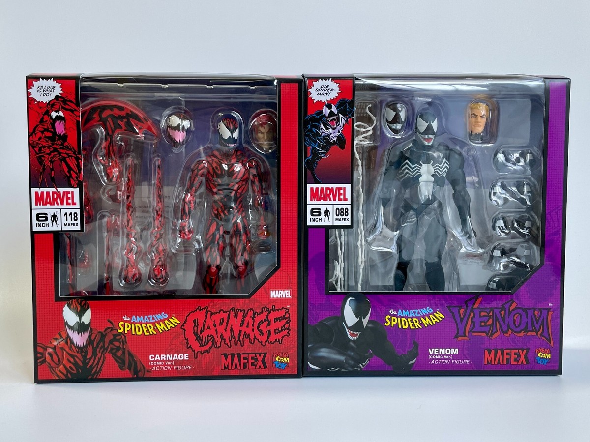 MAFEX No. 088 Venom (Comic Ver.) & No.118 Carnage (Comic Ver.) | eBay