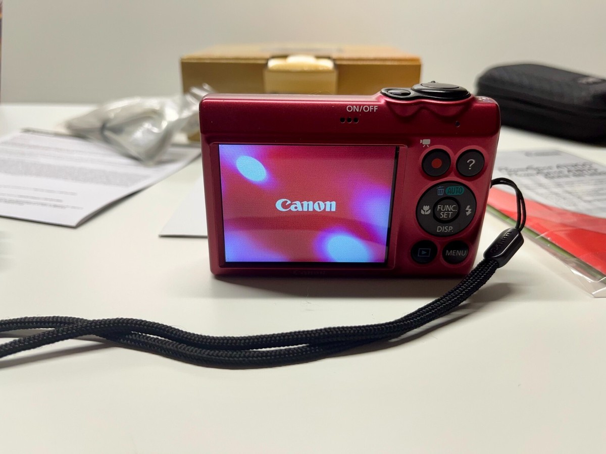 Canon PowerShot A2300 16.0MP Digital Camera - Red for sale online