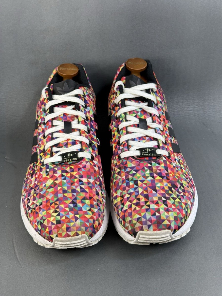 adidas ZX Flux Multi-Color Prism sneaker shoes men size 12