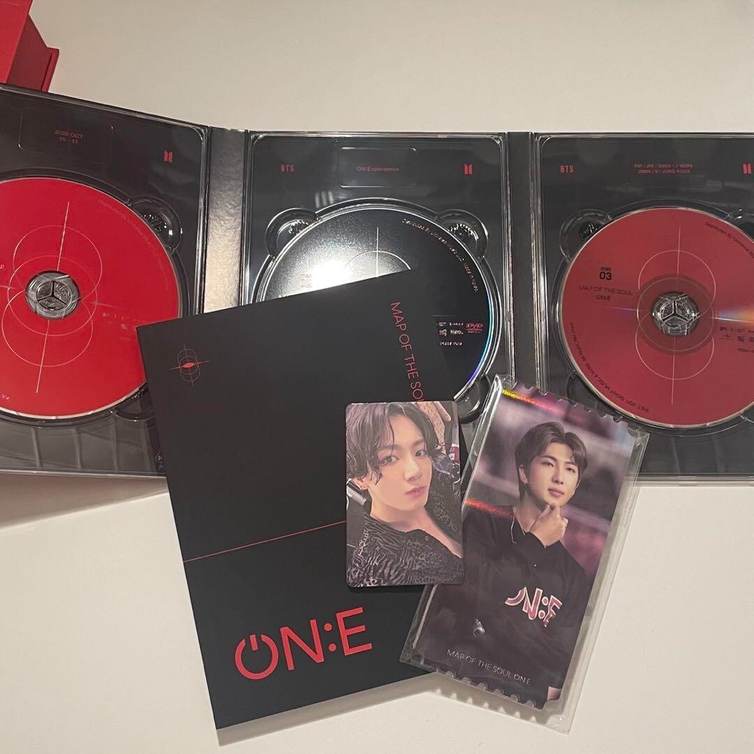 BTS MAP OF THE SOUL ONE DVD Full Set 3disks Jungkook Photocard