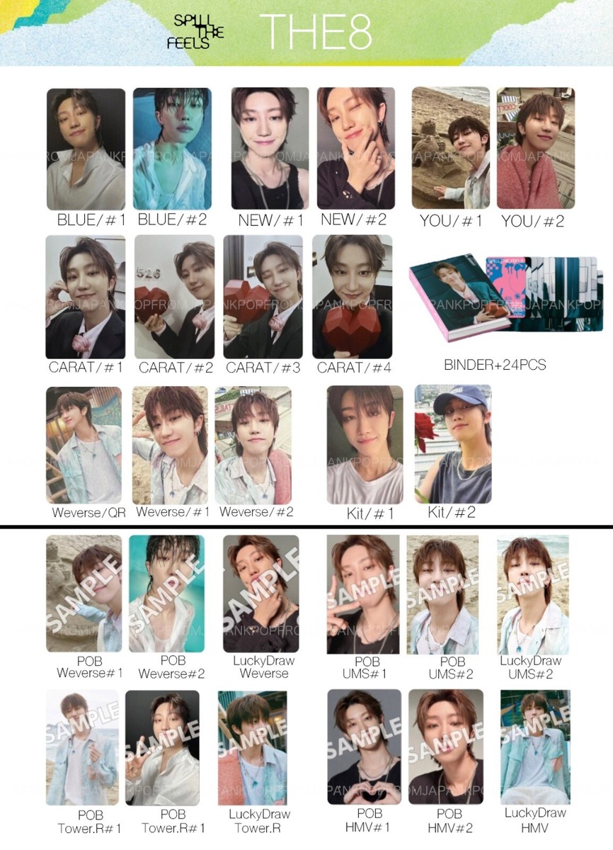 THE8 SEVENTEEN SPILL THE FEELS ALBUM JAPAN POB PHOTOCARD WEVERSE