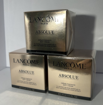 Lancome Absolue Soft Cream with Grand Rose Extracts 15ml 0.5oz (X