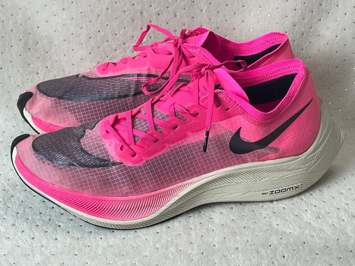 Nike ZoomX Vaporfly Next Pink Blast Shoes US Mens Size 12.5 AO4568