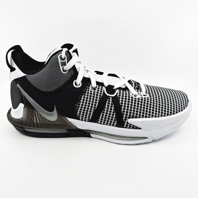 Nike Lebron Witness VII White Metallic Silver Black Mens Size 12