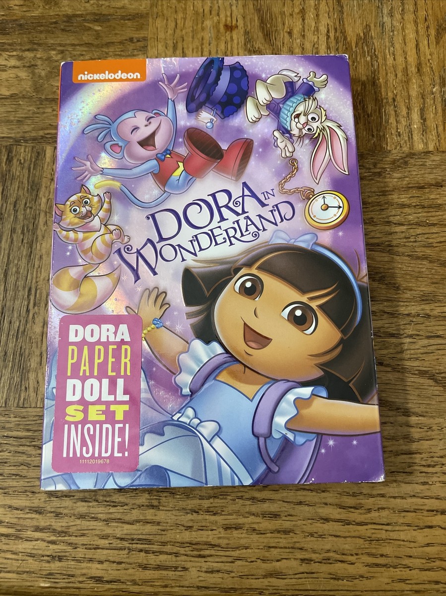 Dora The Explorer In Wonderland DVD WITH SLIPCOVER No Paper Doll