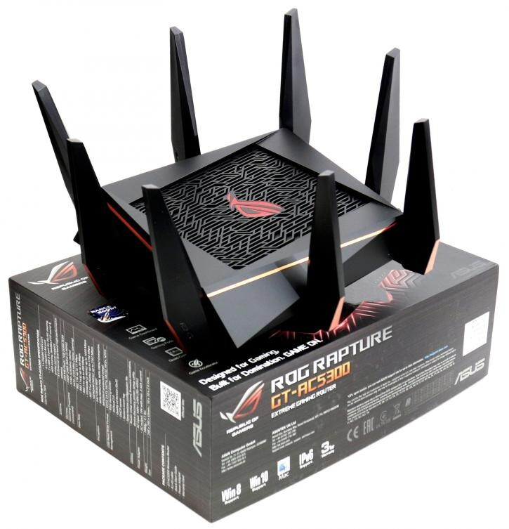 ASUS Rog Rapture Gt-AC5300 Tri-Band 4x4 Gaming WiFi avec route