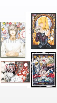 Death Note Exhibition 2023 Poster B2 Size Set of 4 Light L Misa