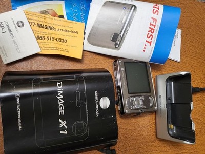 Konica Minolta DiMAGE X1 8.0MP Digital Camera - Silver for sale