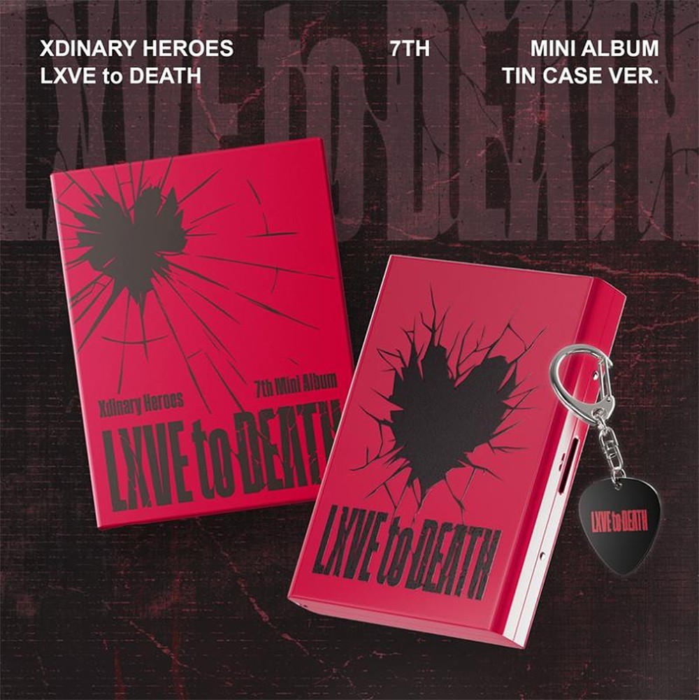 XDINARY HEROES [LXVE TO DEATH] 7th Mini Album TIN CASE Ver/KeyRing