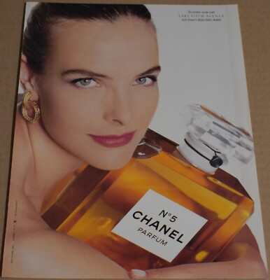 1993 Print Ad Chanel # Number 5 Parfum Saks Fifth Avenue Beauty