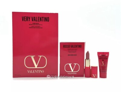 Valentino Lipstick 100R Foundation Face Base 3-Pc Sample Set | eBay