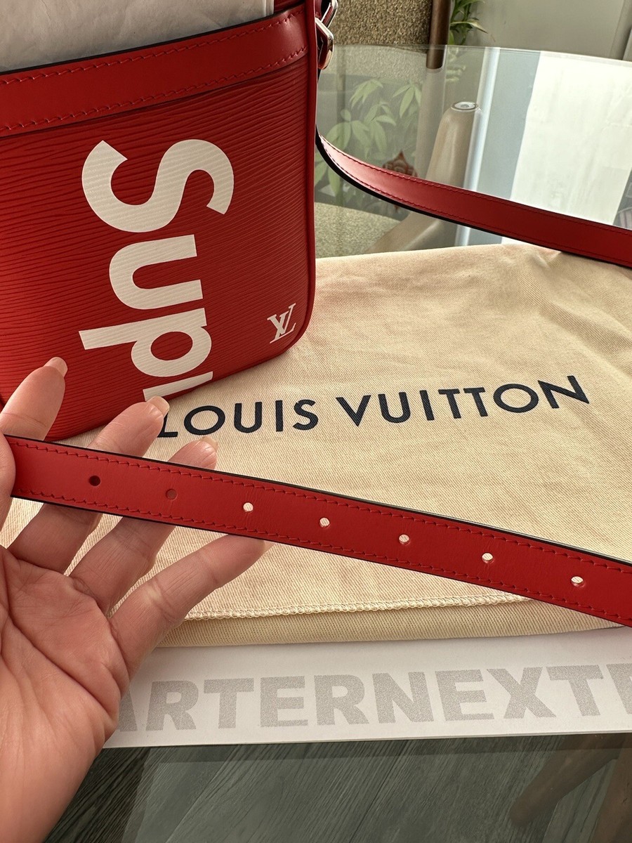 Louis Vuitton x Supreme Epi Danube Red Crossbody Shoulder Bag