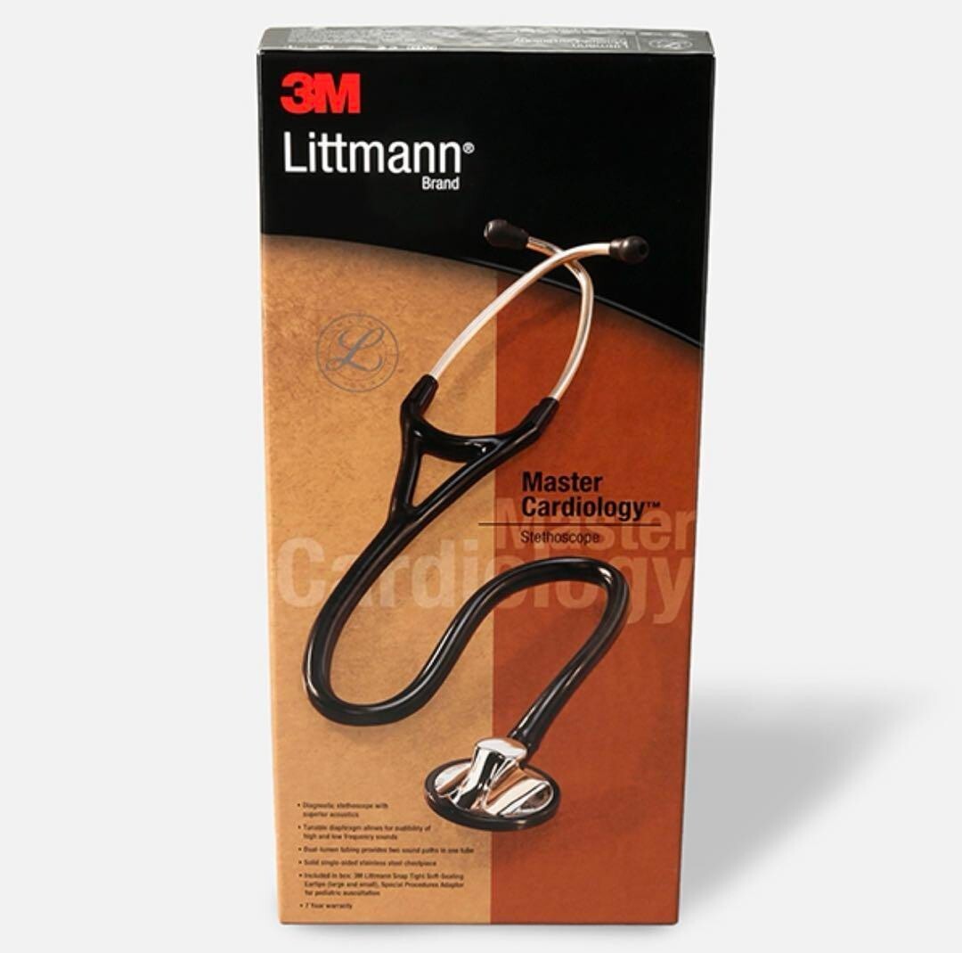3M Littmann Master Cardiology Stethoscope 2161 Chestpiece Black