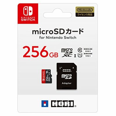 NEW HORI Nintendo Official Switch 256GB micro SD Memory Card w