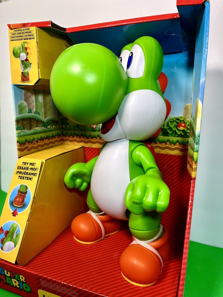 2023 Jakks Super Mario- LET'S GO, YOSHI! 12” Interactive Figure