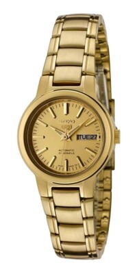 Seiko 5 SYME46K1 Women's Gold Tone Self Winding Automatic Watch | eBay