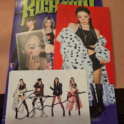AESPA Rich Man Signed Album Giselle photocard signed card official