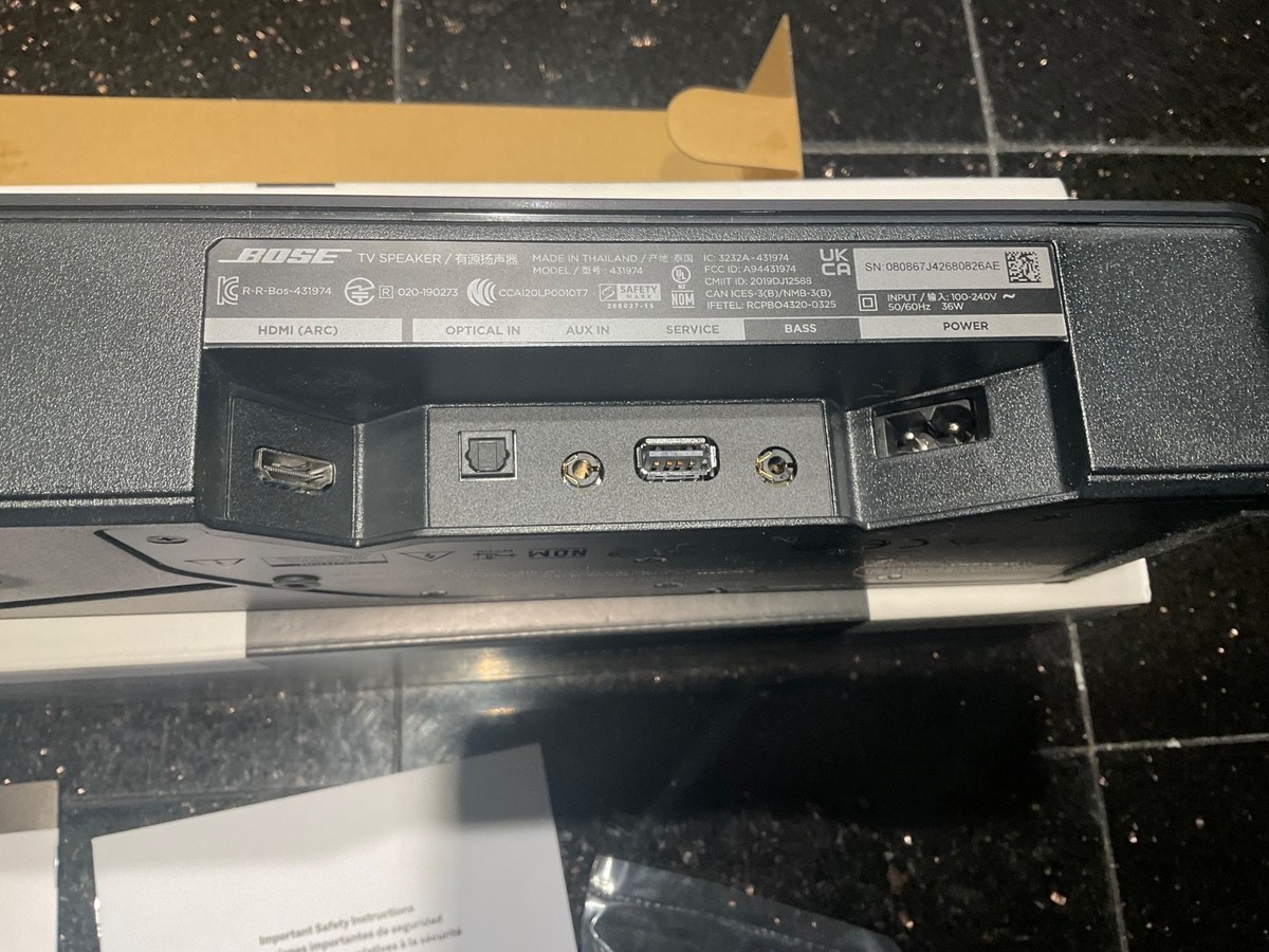 Bose 431974 TV Speaker Bluetooth Soundbar for sale online | eBay