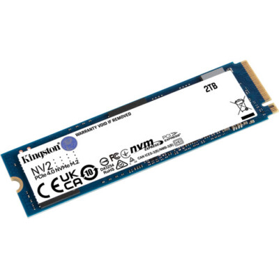 Kingston NV2 2TB SSD PCIe4.0x4 NVMe M.2 2280 SNV2S/2000G Solid