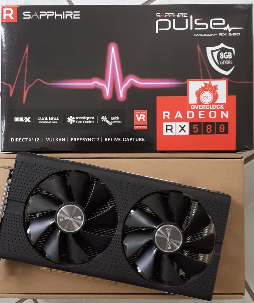 SAPPHIRE Pulse Radeon RX 580 **8GB** GDDR5 Graphics Card | eBay