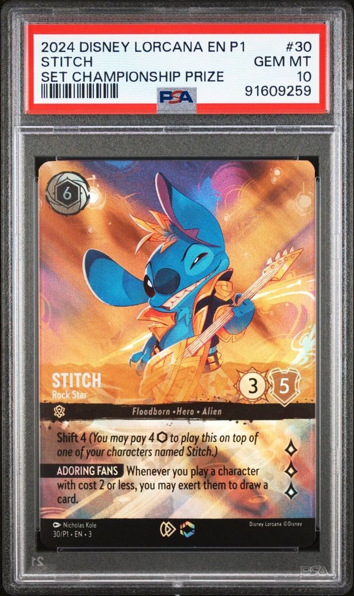 Lorcana Stitch Rockstar Store Championship Enchanted Promo #30 P1