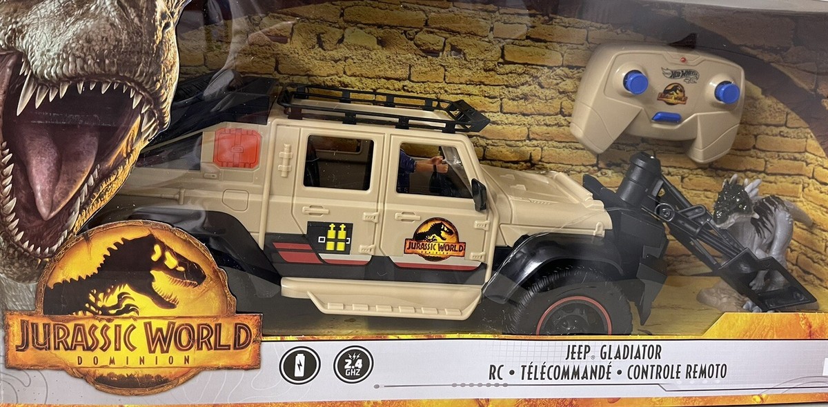 Matchbox Jurassic World Jeep Gladiator Remote-Control Vehicle w