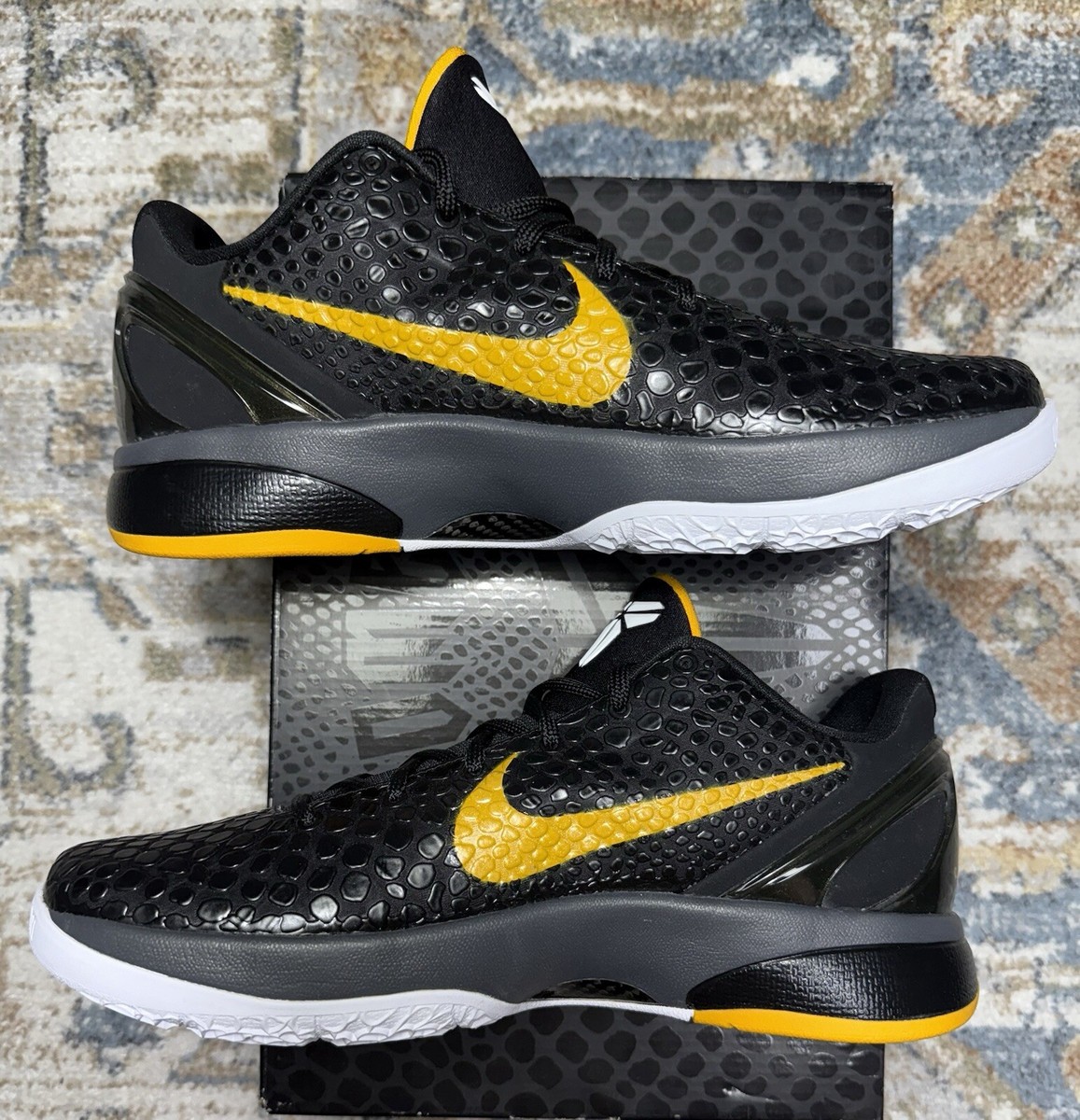 Sz 10 -Rare 2010 Kobe 6 Protro Black Del Sol 429659-002 VNDS Tried