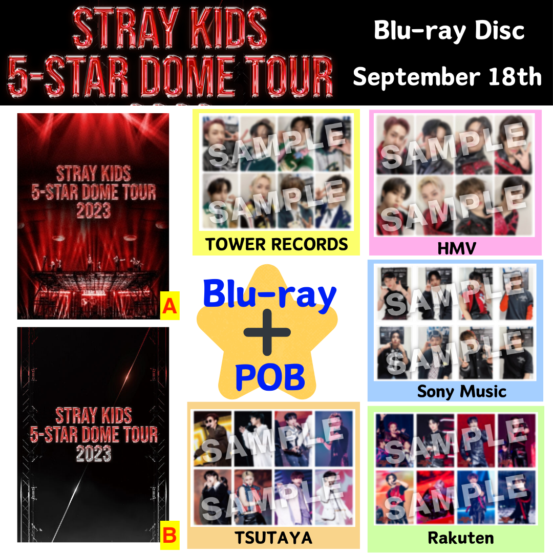 Stray Kids 5-STAR Dome Tour 2023 Blu-ray Disc SEALED Japan POB