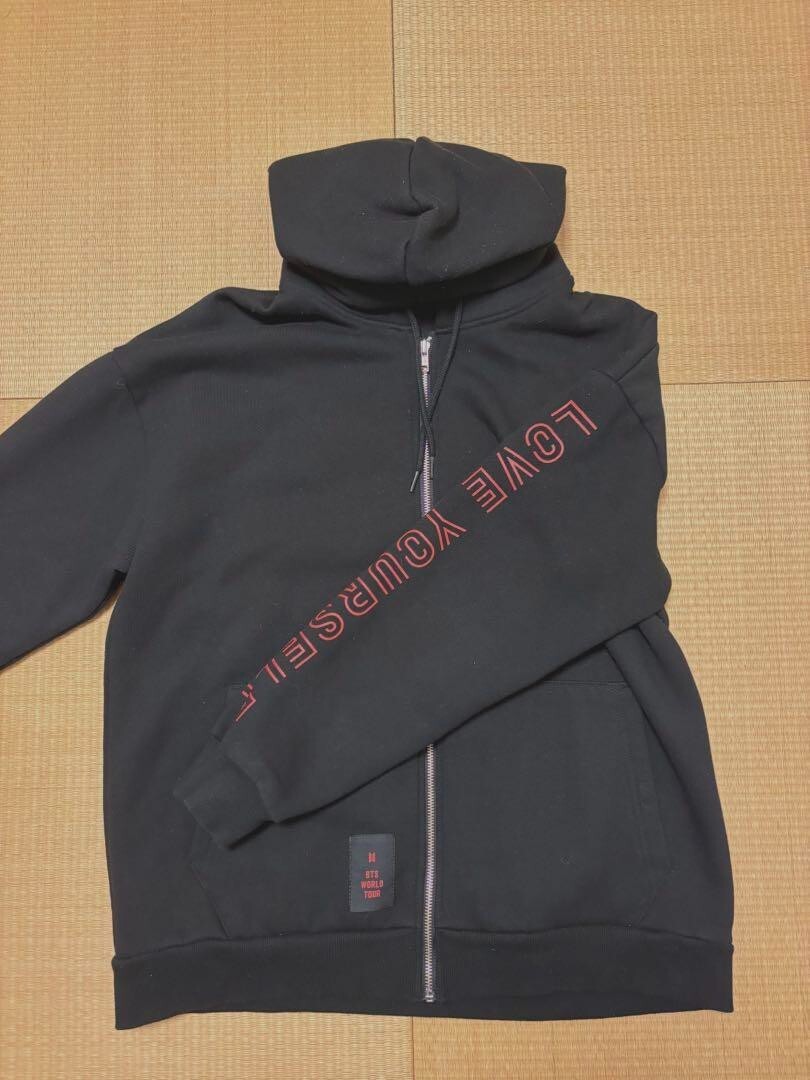 BTS Love Yourself Tour Live Official Hoodie Parker Black Unisex