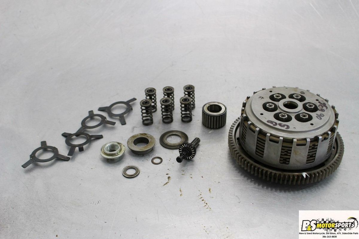 05-06 Kawasaki Ninja Zx6r 636 Complete Clutch W Plates Basket Hub