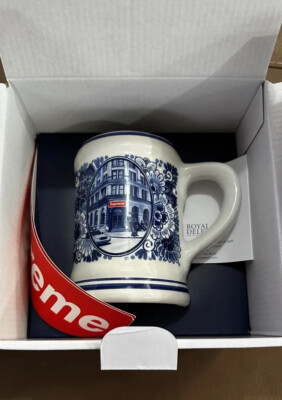 Supreme x Royal Delft 190 Bowery Beer Mug Brand New | eBay