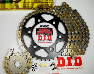 1998-2002 KAWASAKI ZX6R ZX6RR DID VX3 Gold 520 EQA 14/42 CHAIN AND