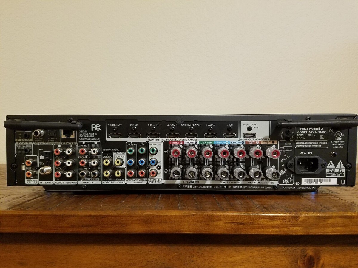 Marantz NR1608 7.2 Channel Home Theater Receiver 699927221553| eBay