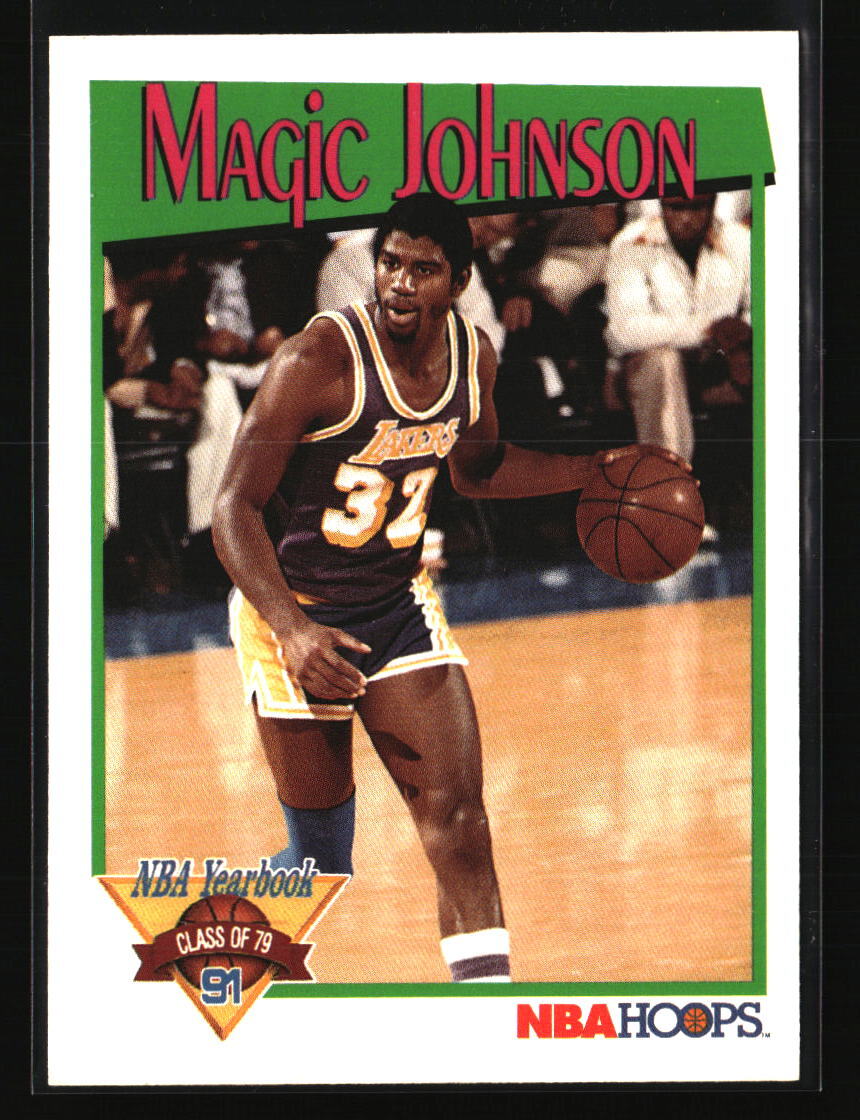 Magic Johnson 1991-92 Hoops #321 BASKETBALL Card | eBay