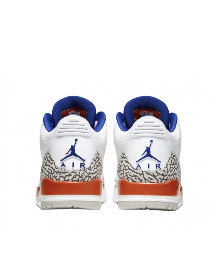 Air Jordan 3 Retro Knicks White Orange Royal 136064-148 Size 14 | eBay