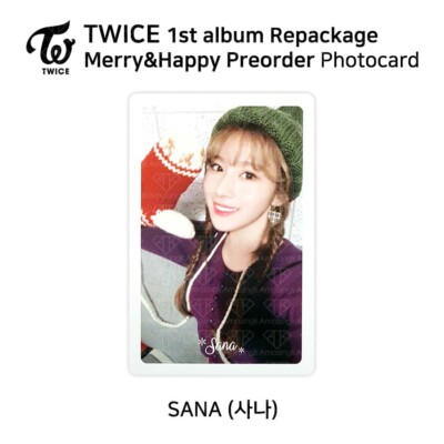 TWICE 1st Album Repackage Merry & Happy Official Photocard Pre
