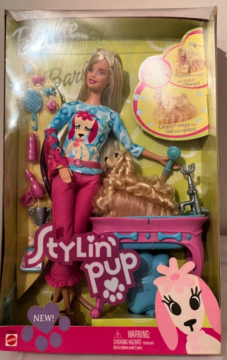 Barbie Stylin' Pup Doll and Puppy 2002 | eBay