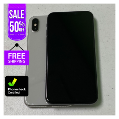 Apple iPhone X 256GB/64GB - Space Gray/Silver - Unlocked - Free